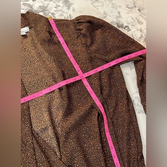 Allison Joy Brown & Black Leopard Print Long Sleeve Bodysuit - Picture 10 of 16